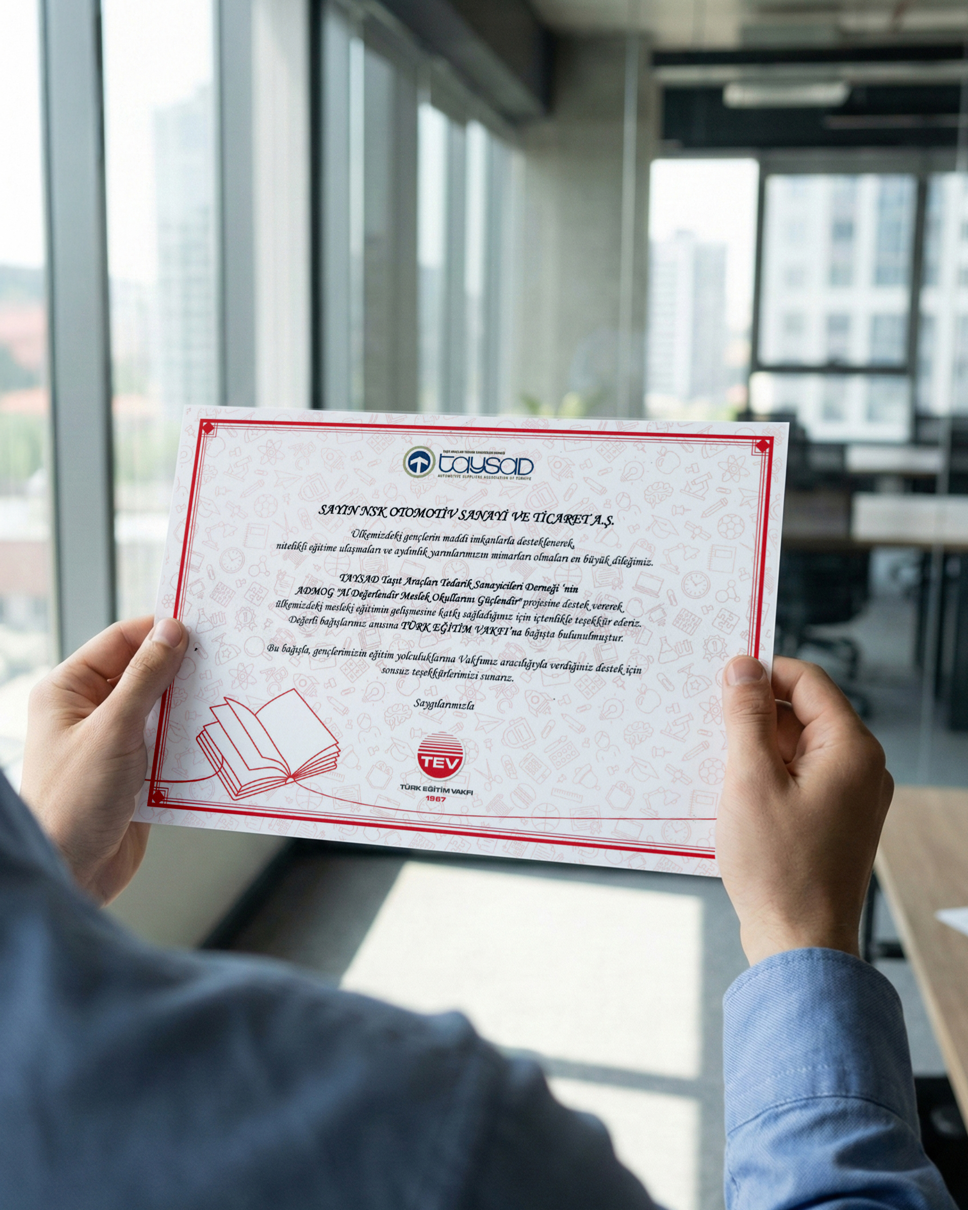 ADMOG Projesi Kapsamında TEV’e Destek